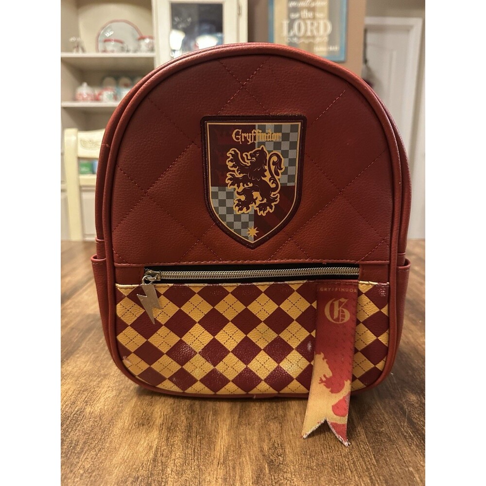 Harry Potter Gryffindor Mini Backpack 2018 Faux Leather Crest Lightning Bolt